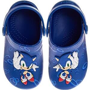 Josmo Toddler Boys Size 9-10 Blue Sonic the Hedgehog Slip On Clog Sandal Shoes